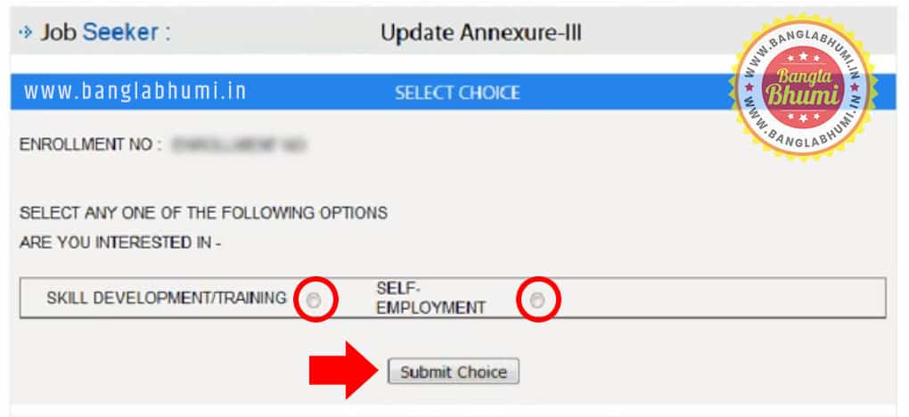 How to Update Annexure-III Employment Bank West Bengal - Step 4
