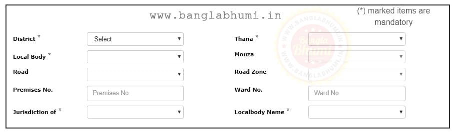 BanglarBhumi Market Value of Land