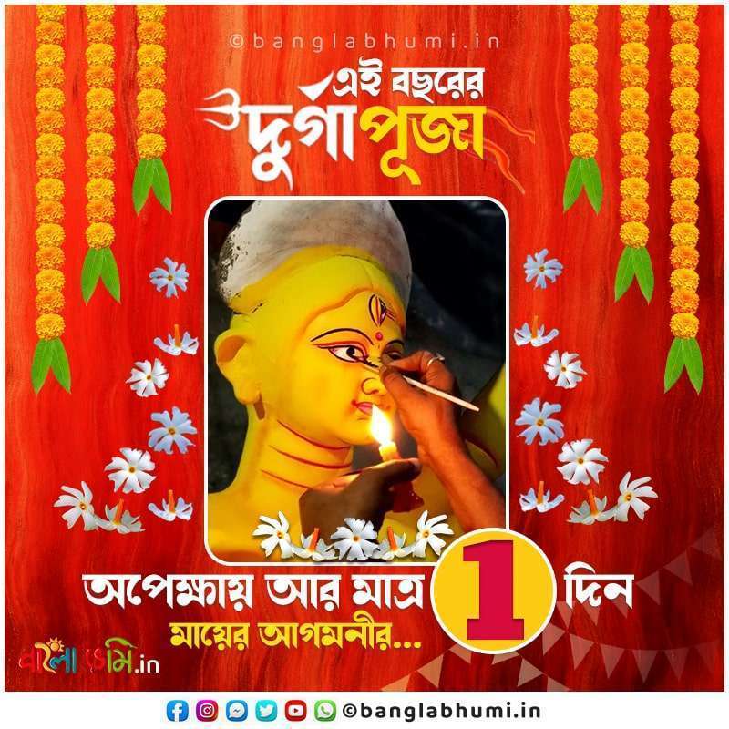 Durga Puja Maa Asche Bengali Greeting Text Status Free Download