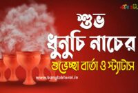Subho Dhunuchi Naach Bengali Status - শুভ ধুনুচি নাচের শুভেচ্ছা বার্তা ও স্ট্যাটাস
