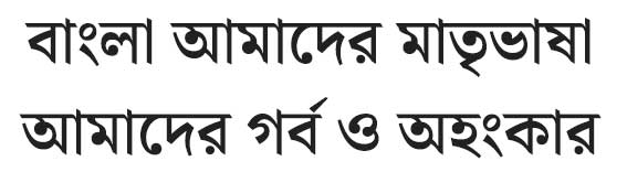 Demo Type of Noto Serif Bengali Font
