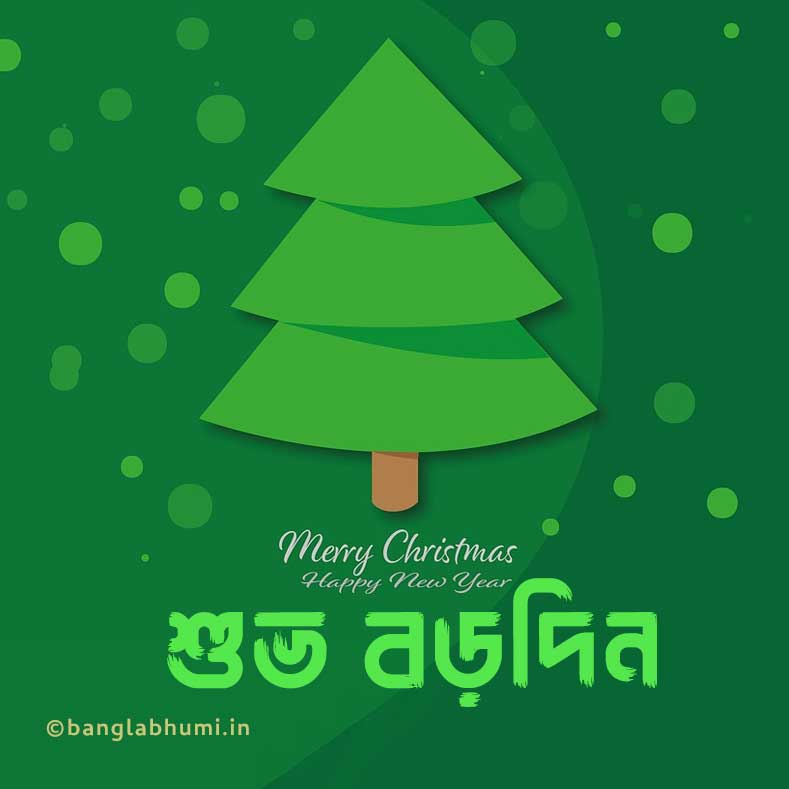 bangla christmas wishing image