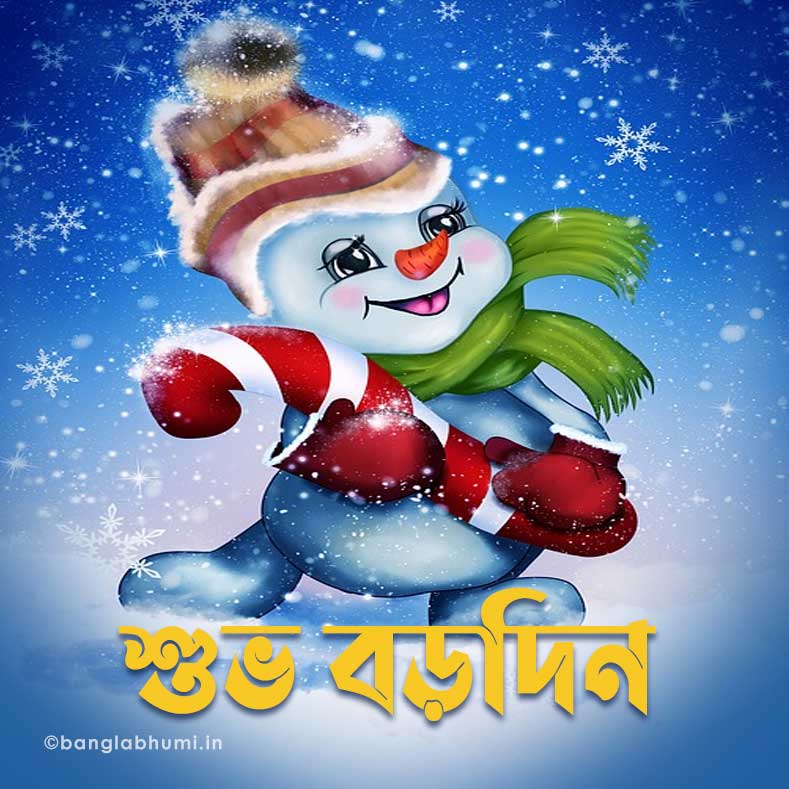 christmas wish bengali status image