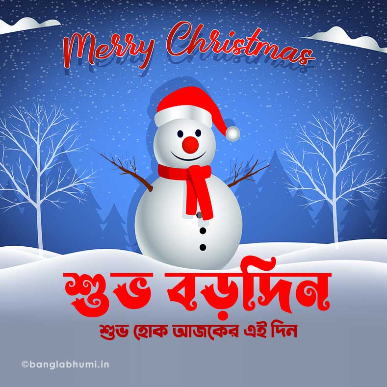 new bengali merry christmas wish image